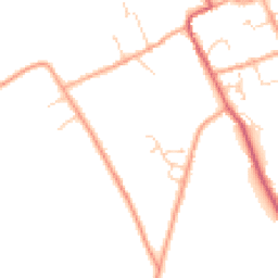 Daytime road noise heatmap for CB7 7AA
