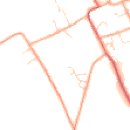 Daytime road noise heatmap for CB7 7AB
