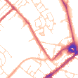 Daytime road noise heatmap for CB8 0AA
