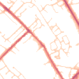 Daytime road noise heatmap for CB8 0AB