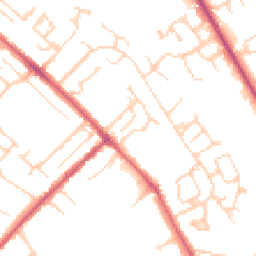 Daytime road noise heatmap for CB8 0AE