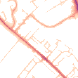 Daytime road noise heatmap for CB8 0AP