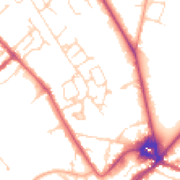 Daytime road noise heatmap for CB8 0BB