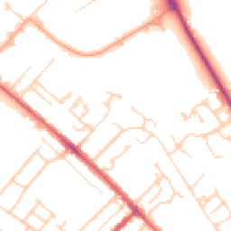 Daytime road noise heatmap for CB8 0BH