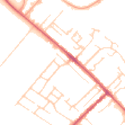 Daytime road noise heatmap for CB8 0BP