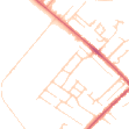 Daytime road noise heatmap for CB8 0BU