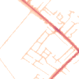 Daytime road noise heatmap for CB8 0BZ