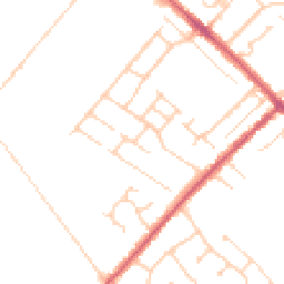 Daytime road noise heatmap for CB8 0DL