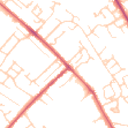 Daytime road noise heatmap for CB8 0EL