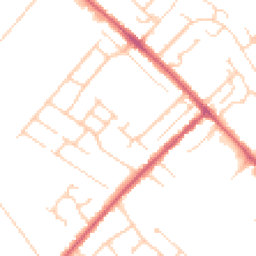 Daytime road noise heatmap for CB8 0EX