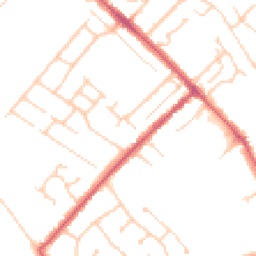 Daytime road noise heatmap for CB8 0EY