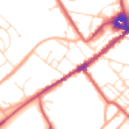 Daytime road noise heatmap for CB8 0FH