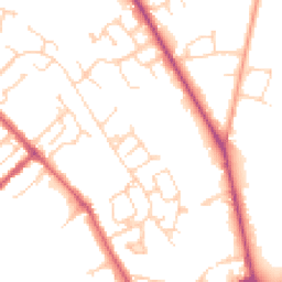 Daytime road noise heatmap for CB8 0HG