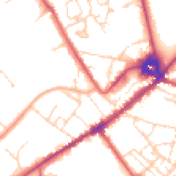 Daytime road noise heatmap for CB8 0HZ