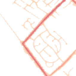 Daytime road noise heatmap for CB8 0NU