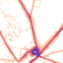 Daytime road noise heatmap for CB8 7AA