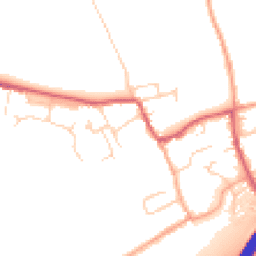 Daytime road noise heatmap for CB8 7ES