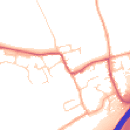 Daytime road noise heatmap for CB8 7EW