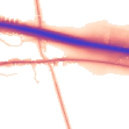 Daytime road noise heatmap for CB8 7FF