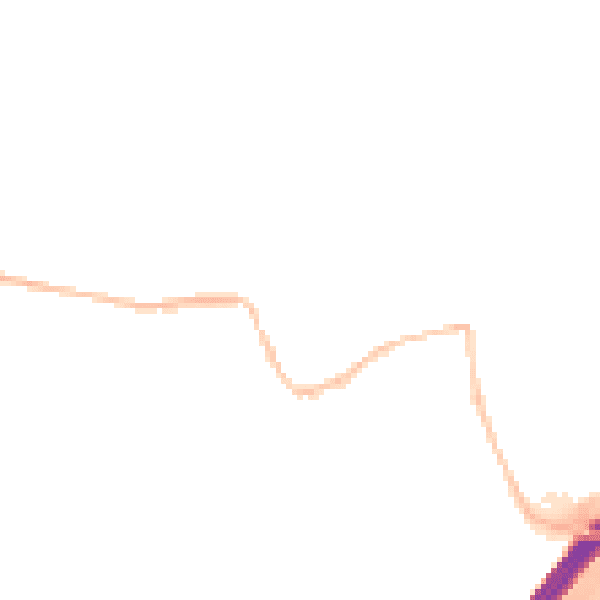 Night-time road noise heatmap for CB8 7FJ