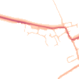 Daytime road noise heatmap for CB8 7FQ