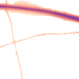 Night-time road noise heatmap for CB8 7GB