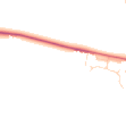 Daytime road noise heatmap for CB8 7GX