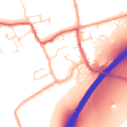 Daytime road noise heatmap for CB8 7HF
