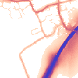 Daytime road noise heatmap for CB8 7HL