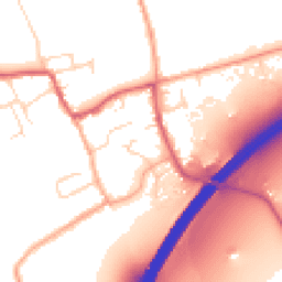 Daytime road noise heatmap for CB8 7HP