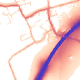 Daytime road noise heatmap for CB8 7HQ