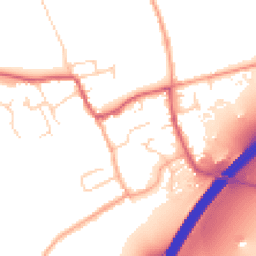 Daytime road noise heatmap for CB8 7HS
