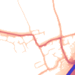 Daytime road noise heatmap for CB8 7JE
