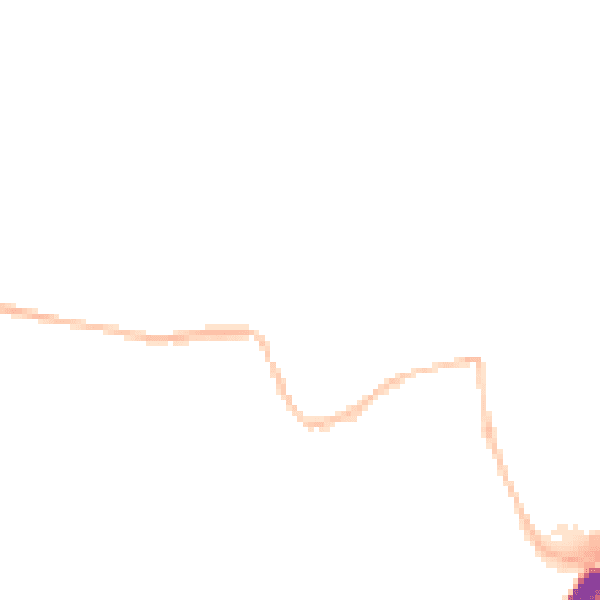 Night-time road noise heatmap for CB8 7JP
