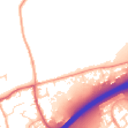 Daytime road noise heatmap for CB8 7LE