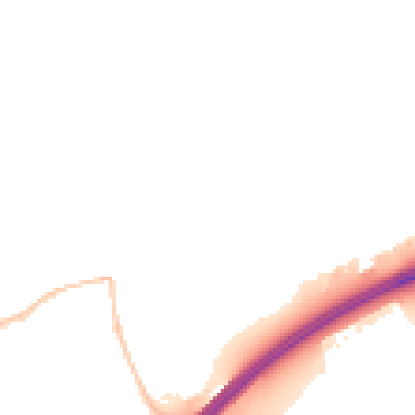 Night-time road noise heatmap for CB8 7LE