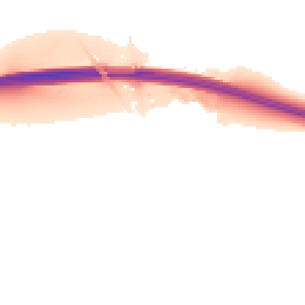 Night-time road noise heatmap for CB8 7LW