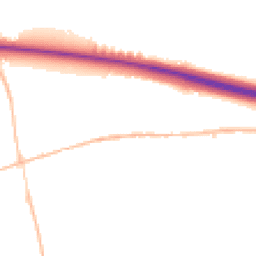 Night-time road noise heatmap for CB8 7PT