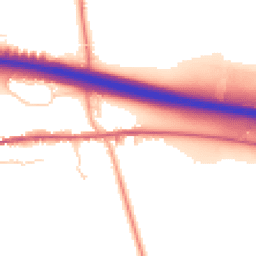 Daytime road noise heatmap for CB8 7PY