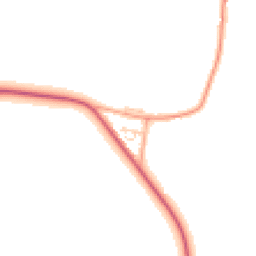 Daytime road noise heatmap for CB8 7RA