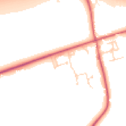 Daytime road noise heatmap for CB8 7RF