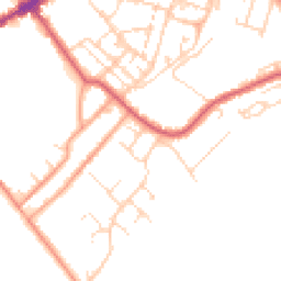 Daytime road noise heatmap for CB8 8BH