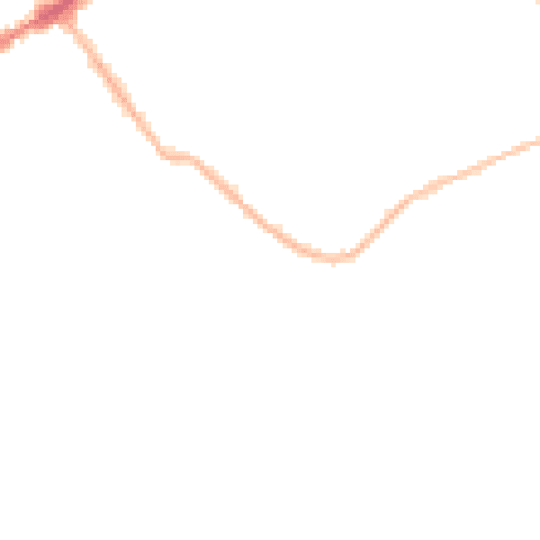 Night-time road noise heatmap for CB8 8BH