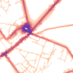 Daytime road noise heatmap for CB8 8DN