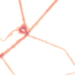 Night-time road noise heatmap for CB8 8DT