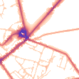 Daytime road noise heatmap for CB8 8DX