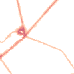 Night-time road noise heatmap for CB8 8DX