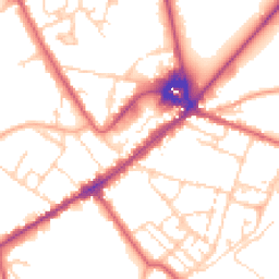 Daytime road noise heatmap for CB8 8EE
