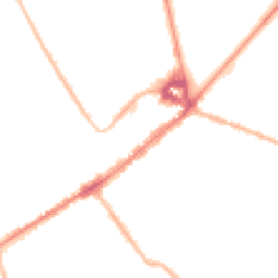 Night-time road noise heatmap for CB8 8EE