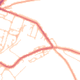 Daytime road noise heatmap for CB8 8EJ